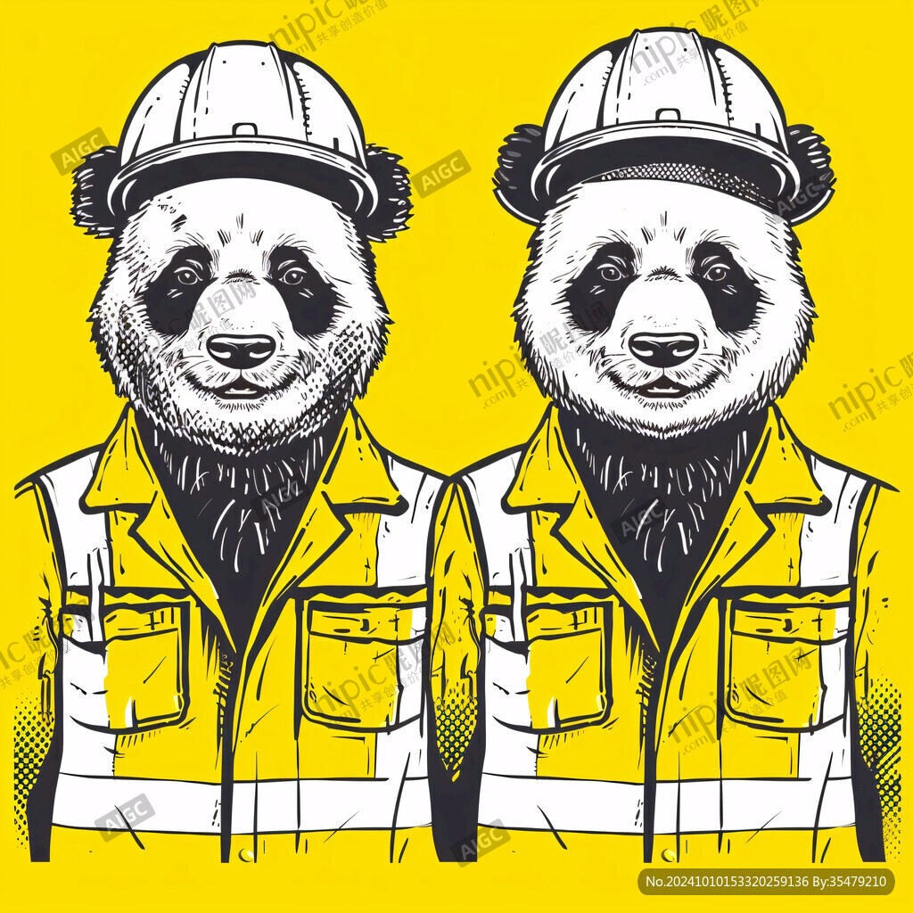 熊猫服装印花图案