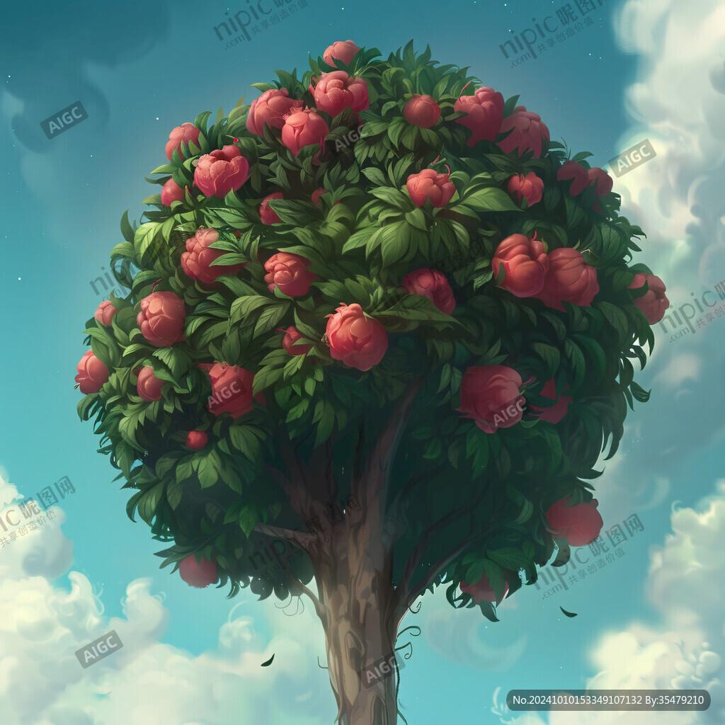 3d苹果树