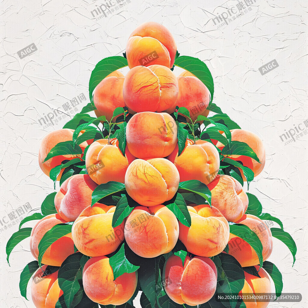 吊干杏插画