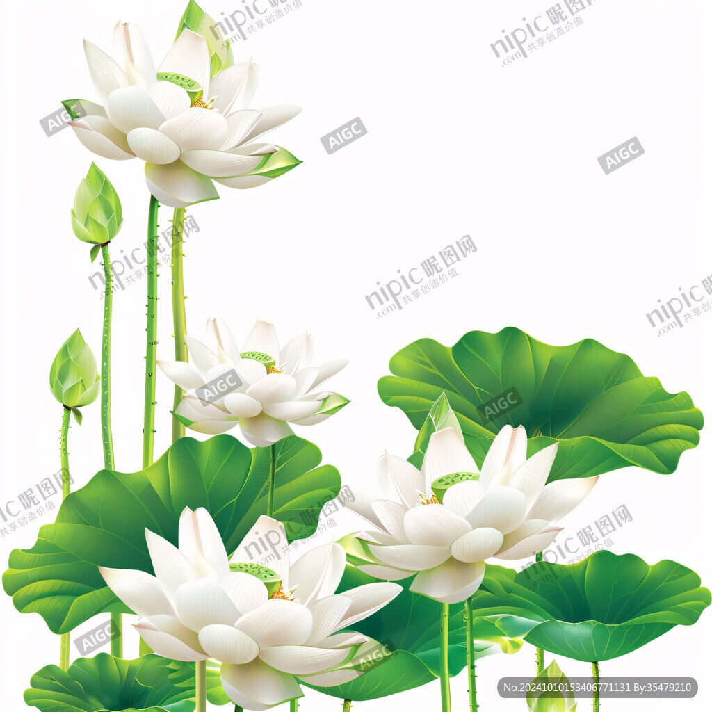 荷花3d花