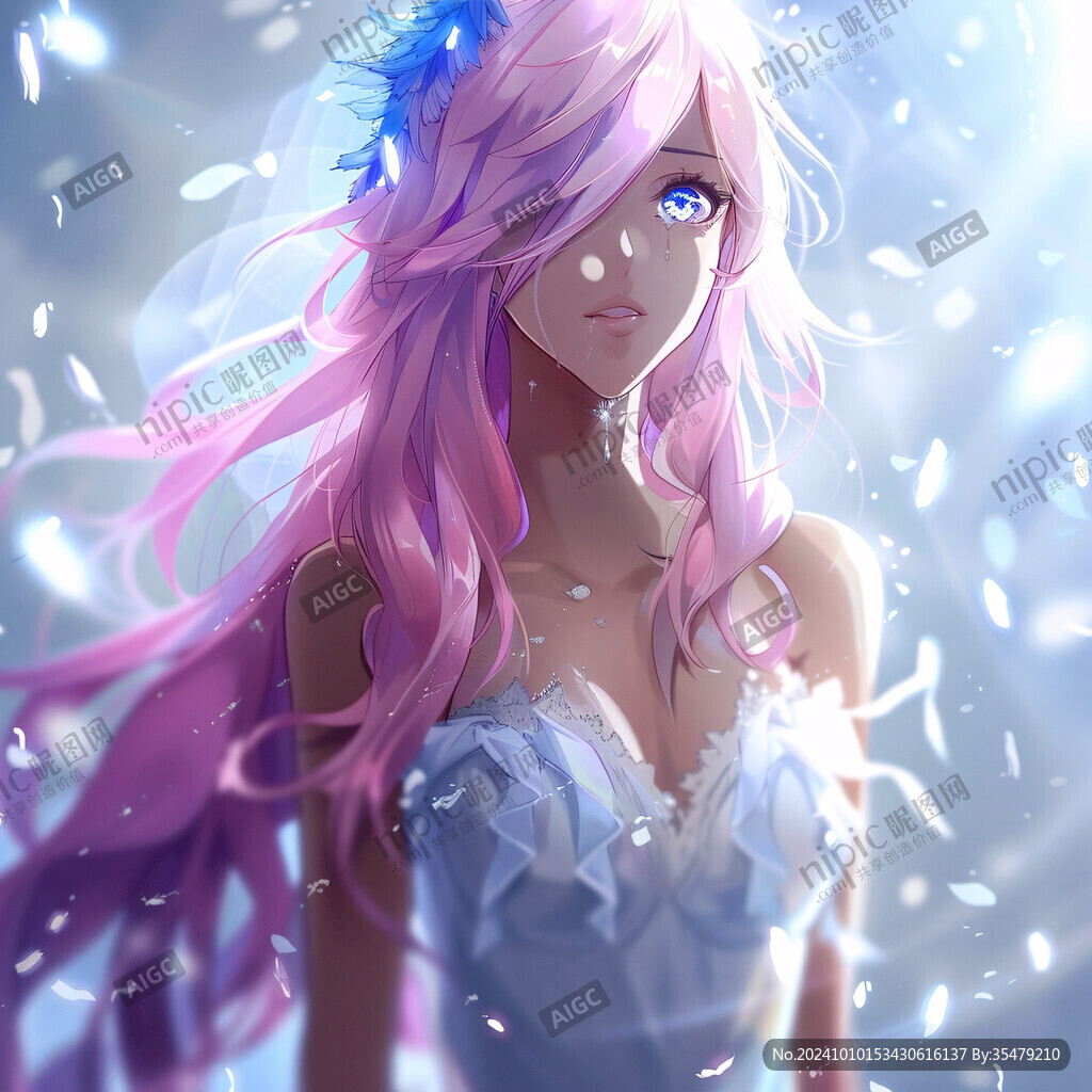 粉色头发少女