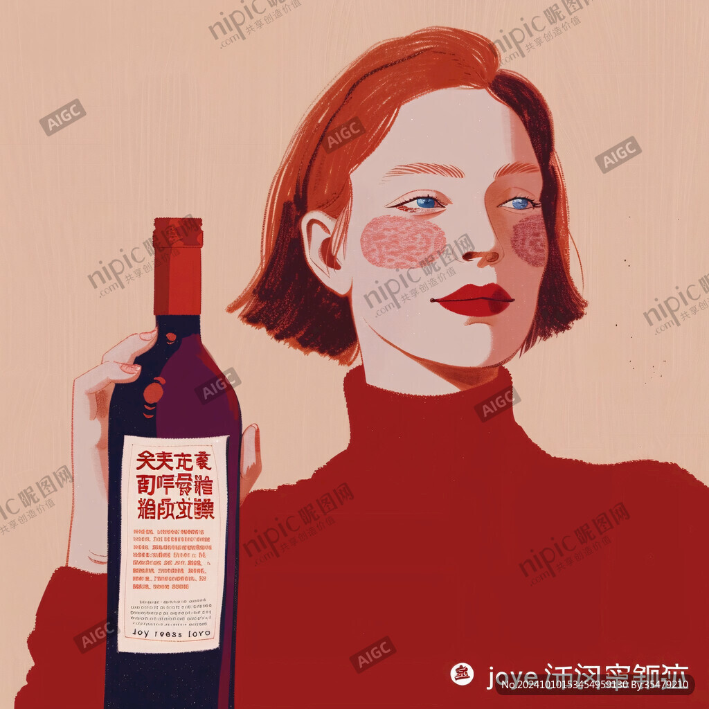 酒文案漫画海报