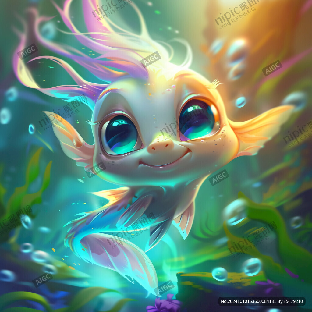 梦幻美人鱼插画