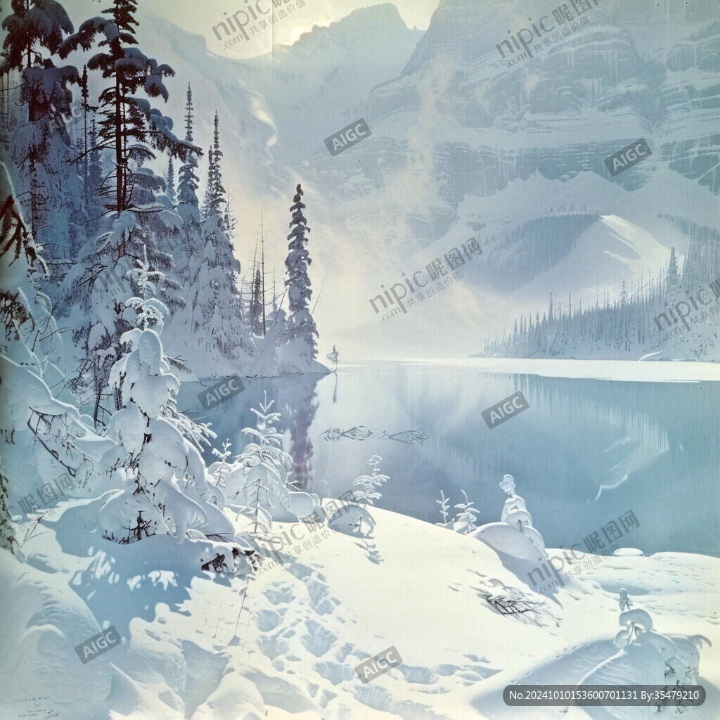 冰雪世界立体画