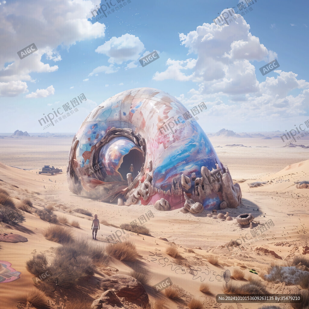 外星球幻想场景插画