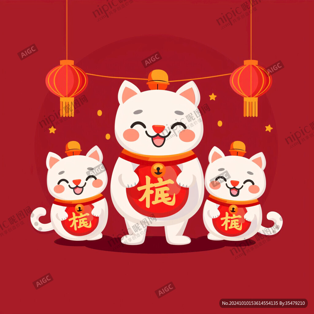 招财猫春节素材
