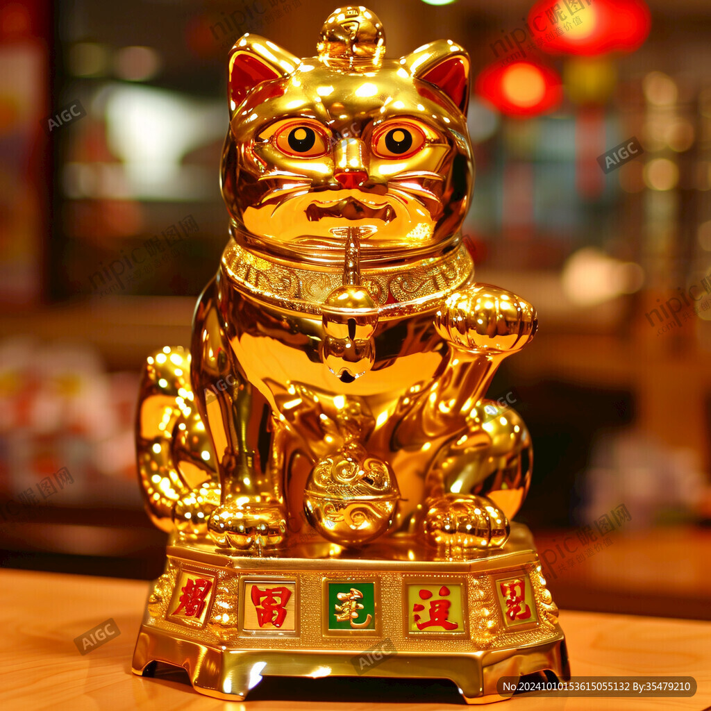 金色招财猫