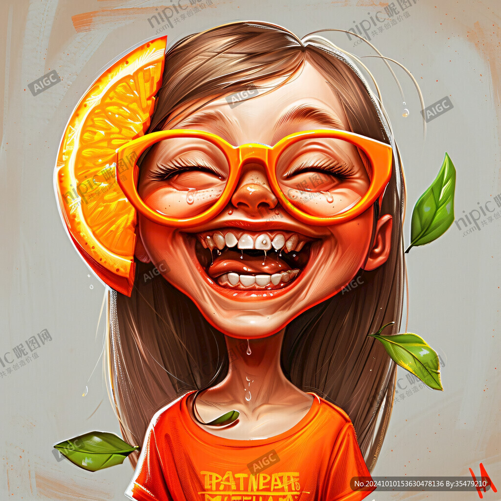 夸张人物插画
