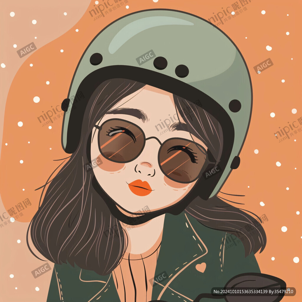 酷女孩插画