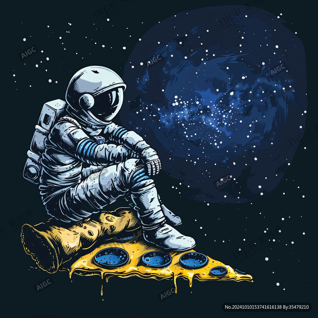 航空航天宇航员月球