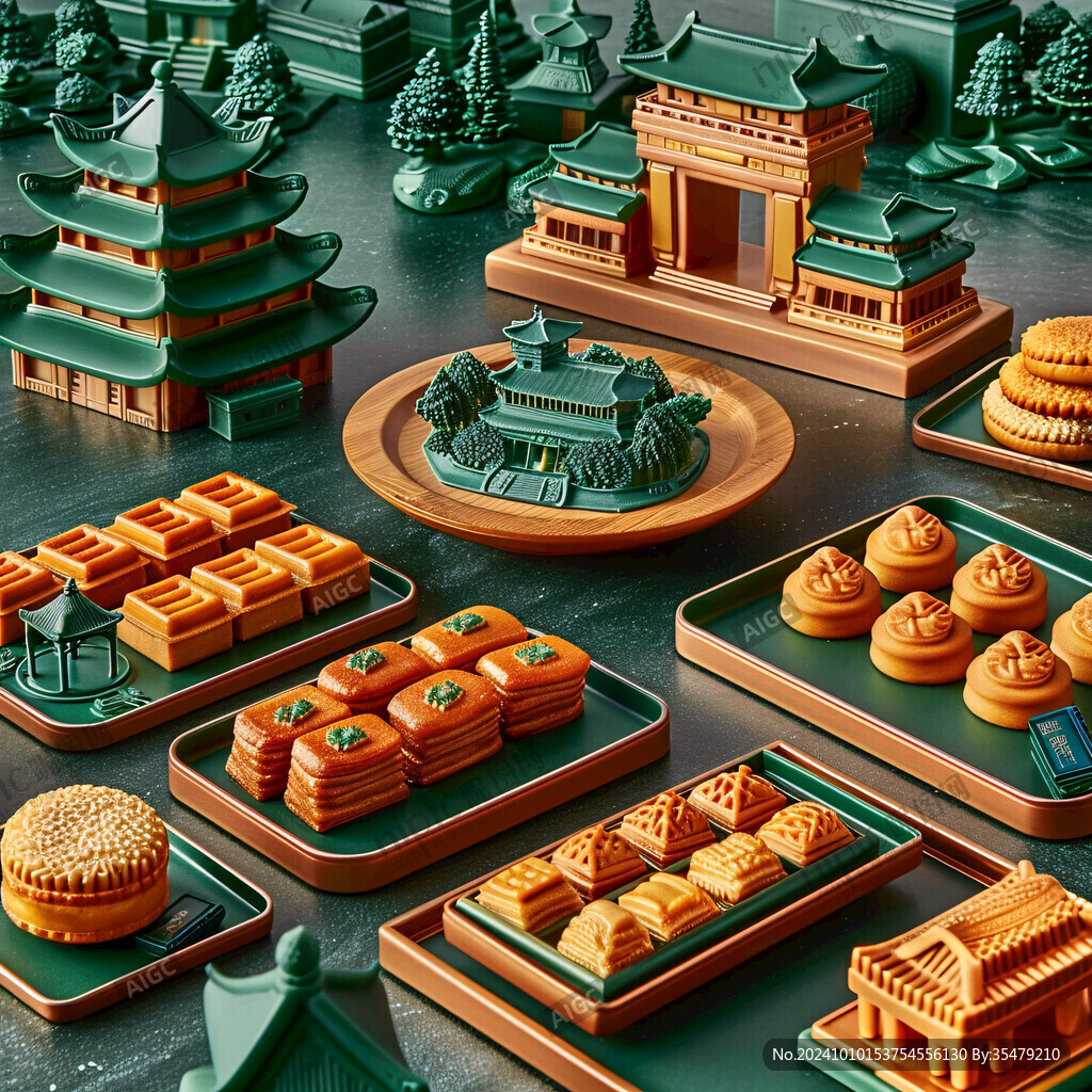3d月饼场景