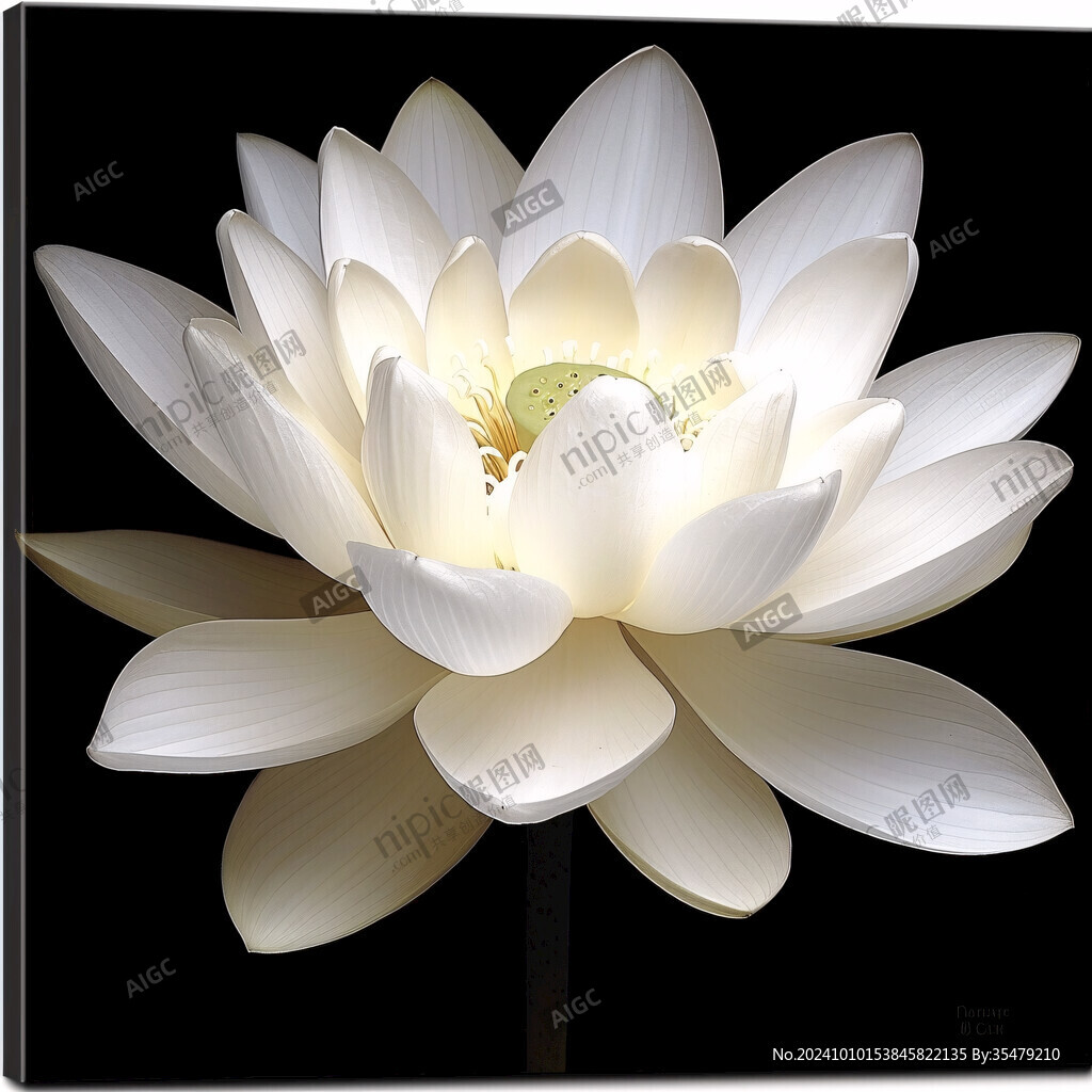 3d荷花装饰画