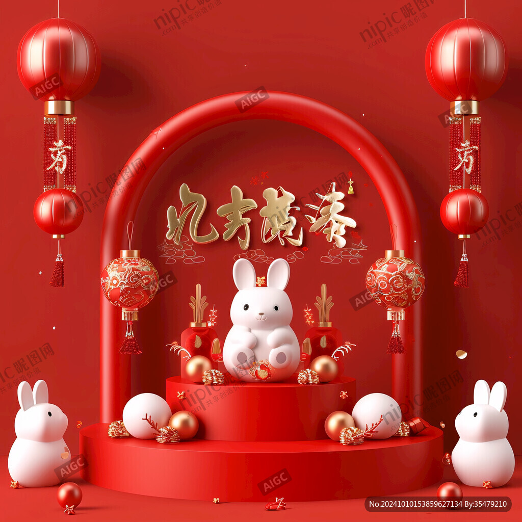 兔年元宵节拱门