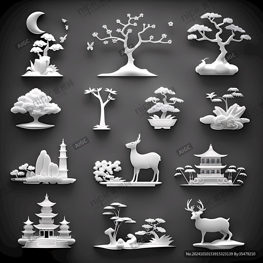 灰度图雕刻图