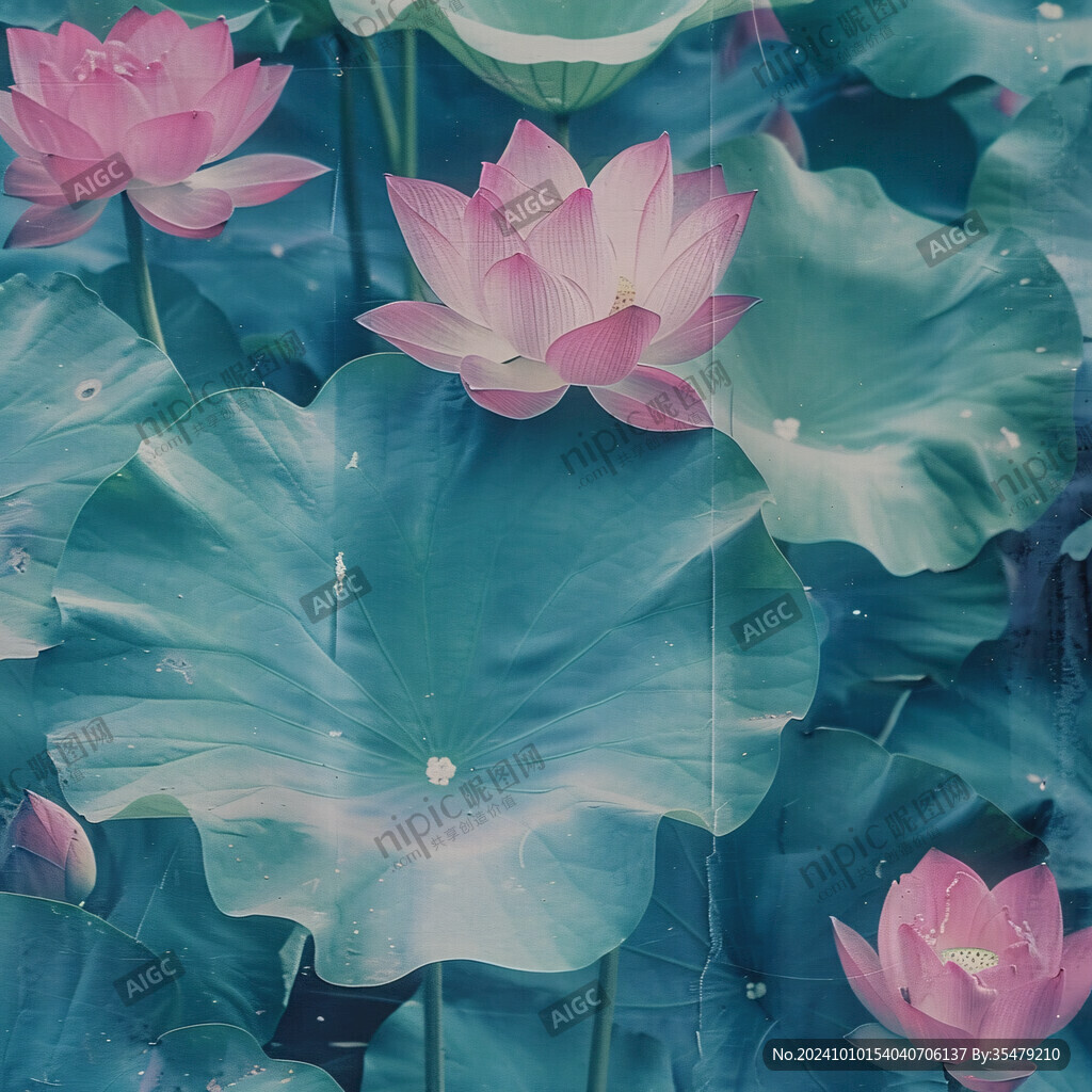 3d荷花背景