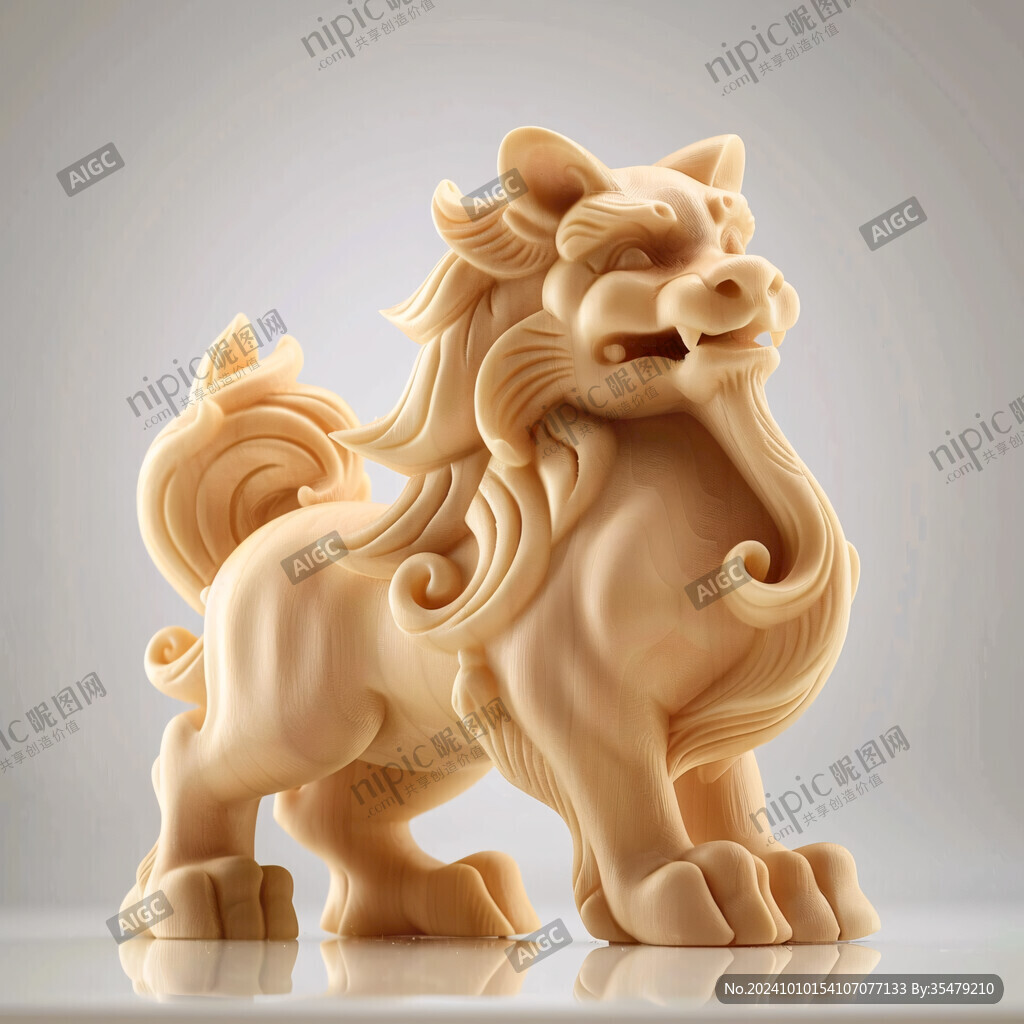 古代人物狮子