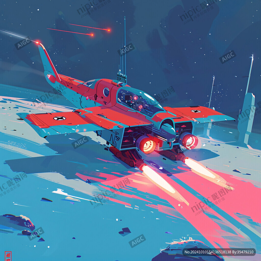 航天航空插画