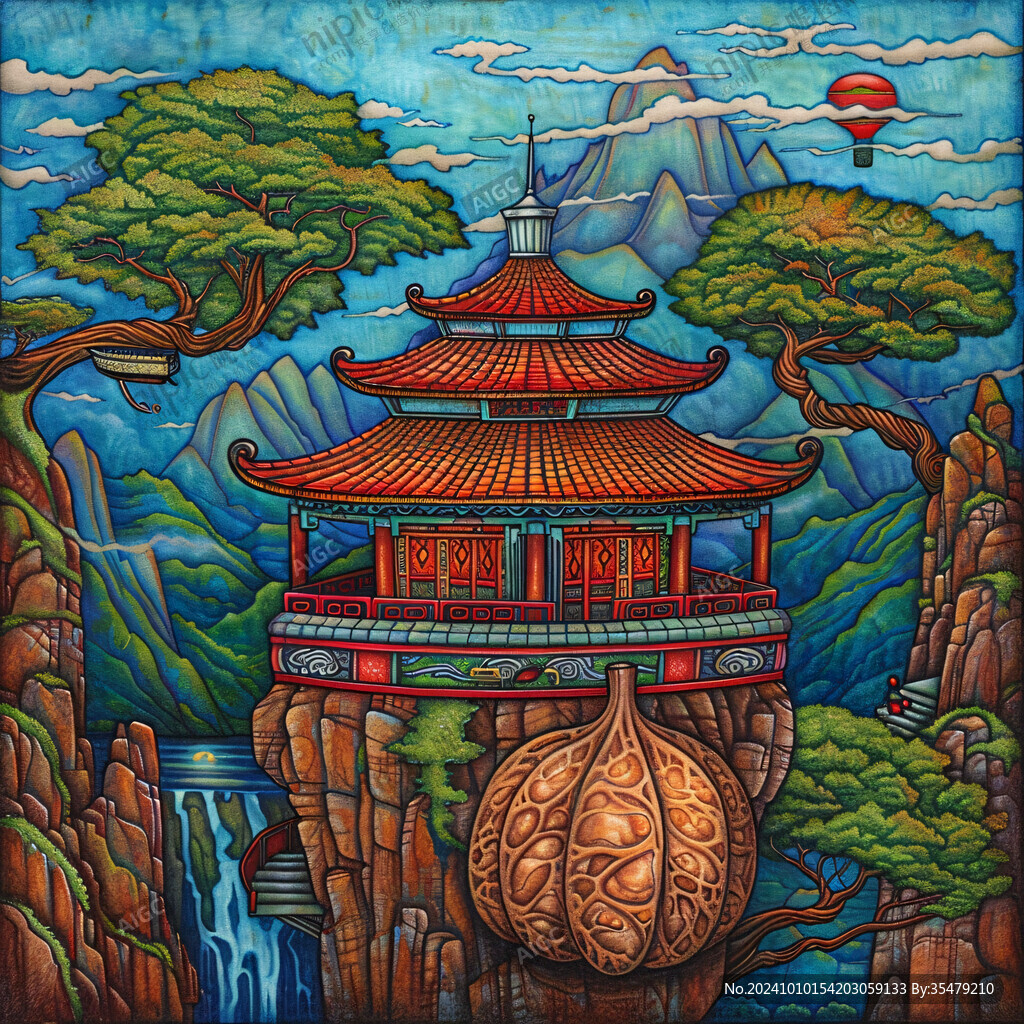 昆仑塔插画