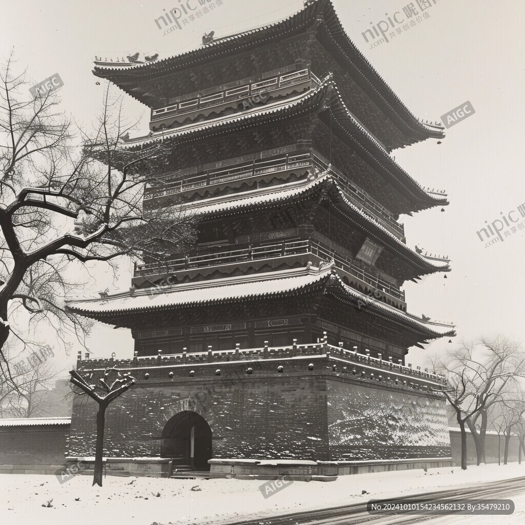 齐王阁雪景