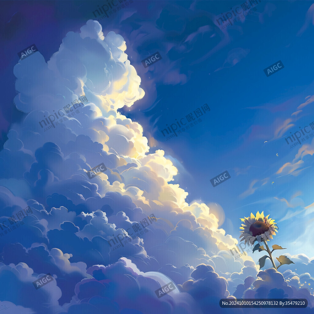 创意插画天空