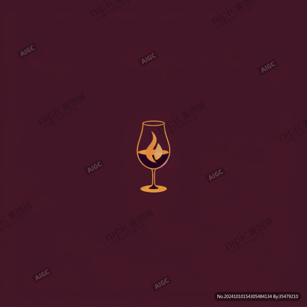 酒杯标志设计