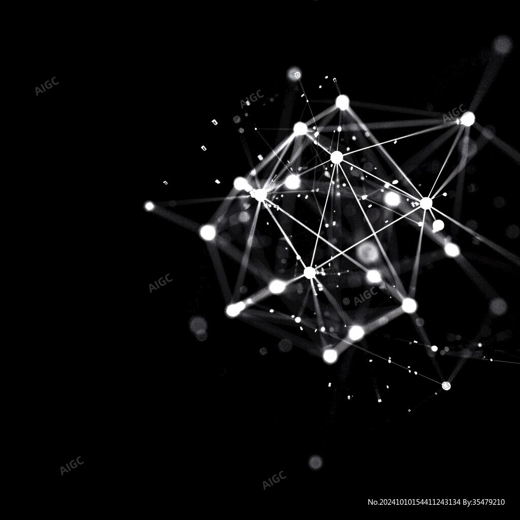 黑色科技梦幻线条