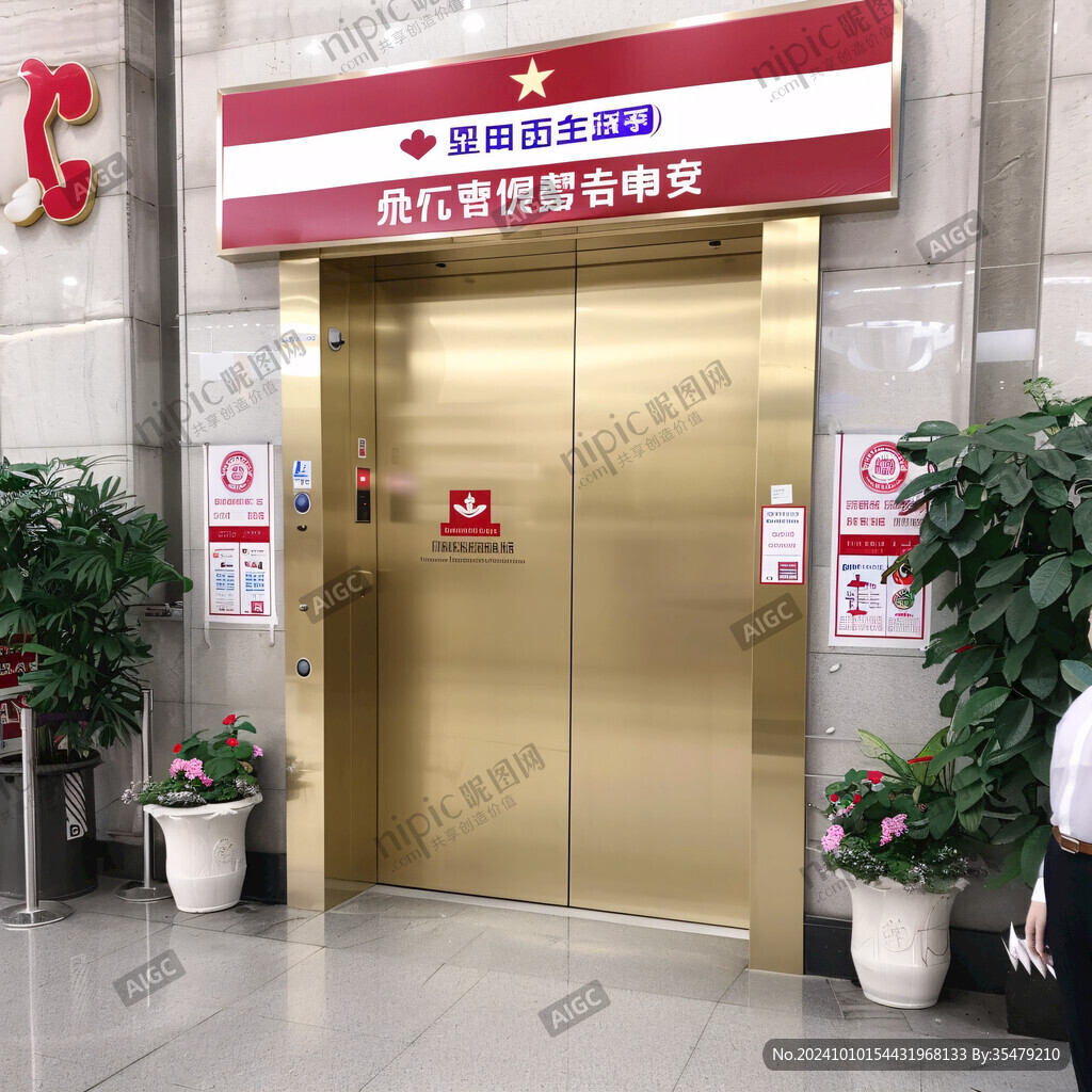 医院电梯口导视牌