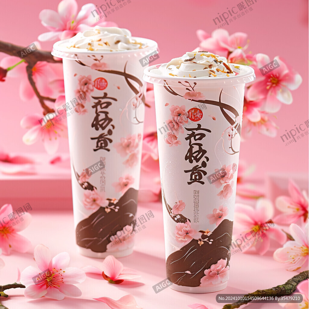 桃子奶茶包装