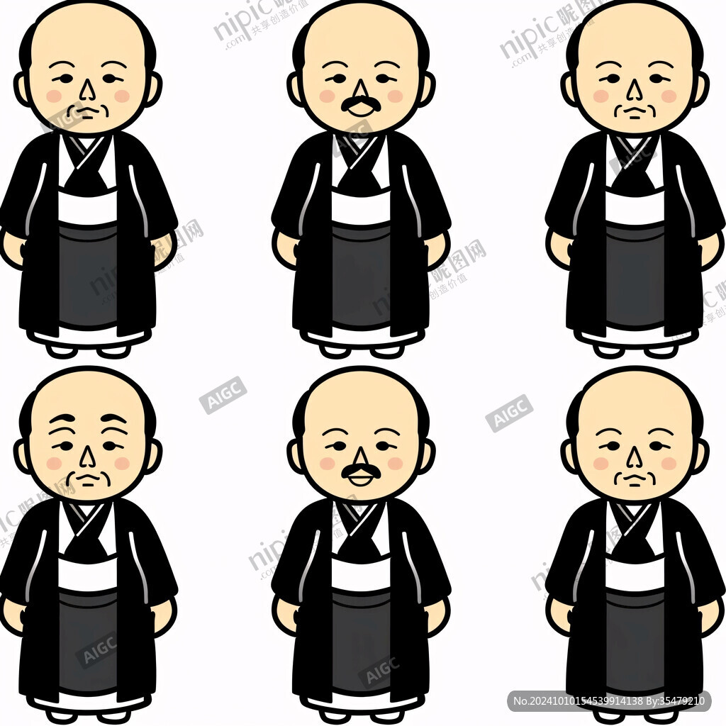 小沙弥动作表情