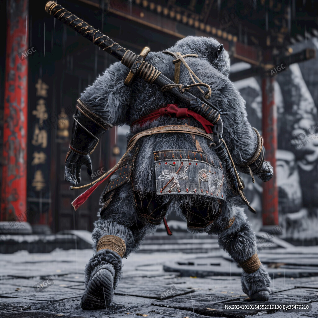 武士踏兽