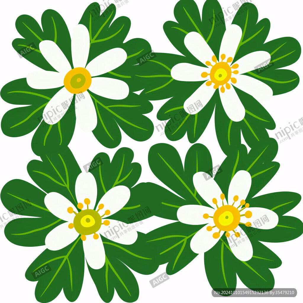 卡通野菊花