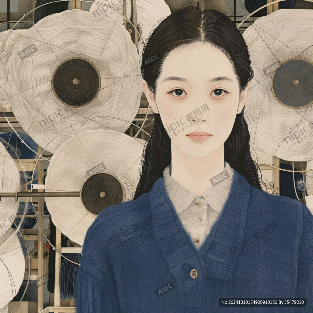 女生插画绘画
