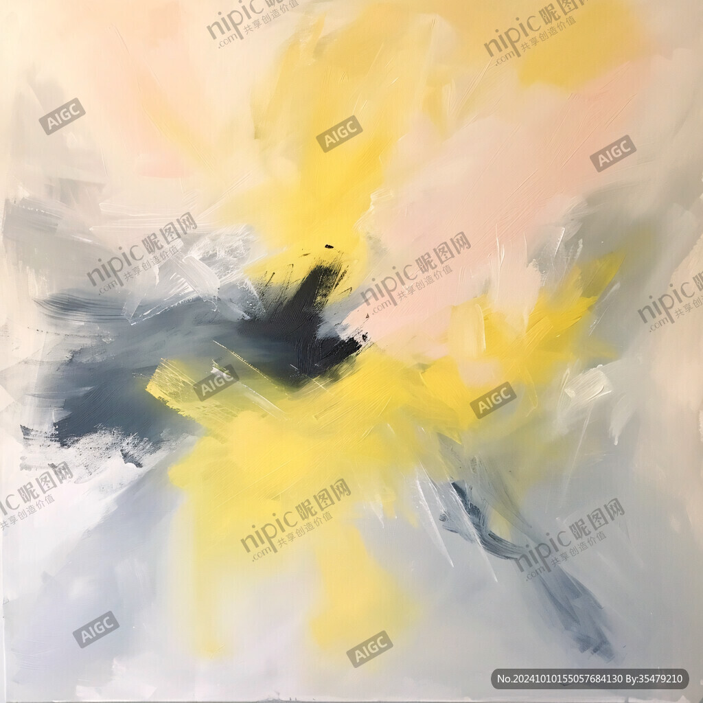 葵花抽象画