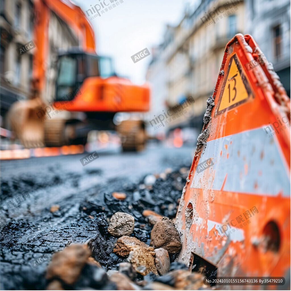 道路维修提示