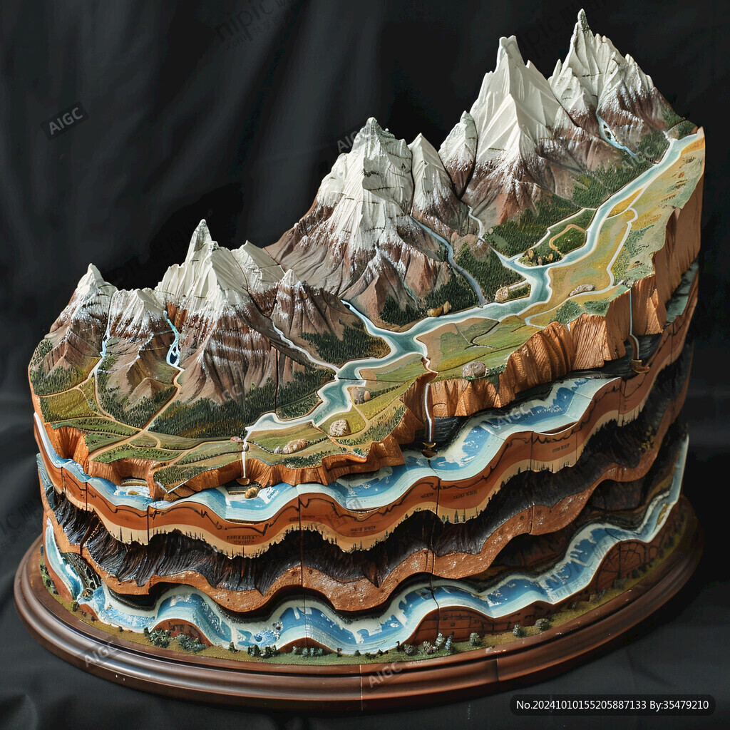 面制作雪山