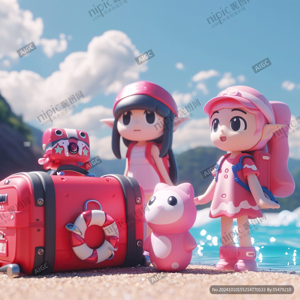 海边夏日游美陈
