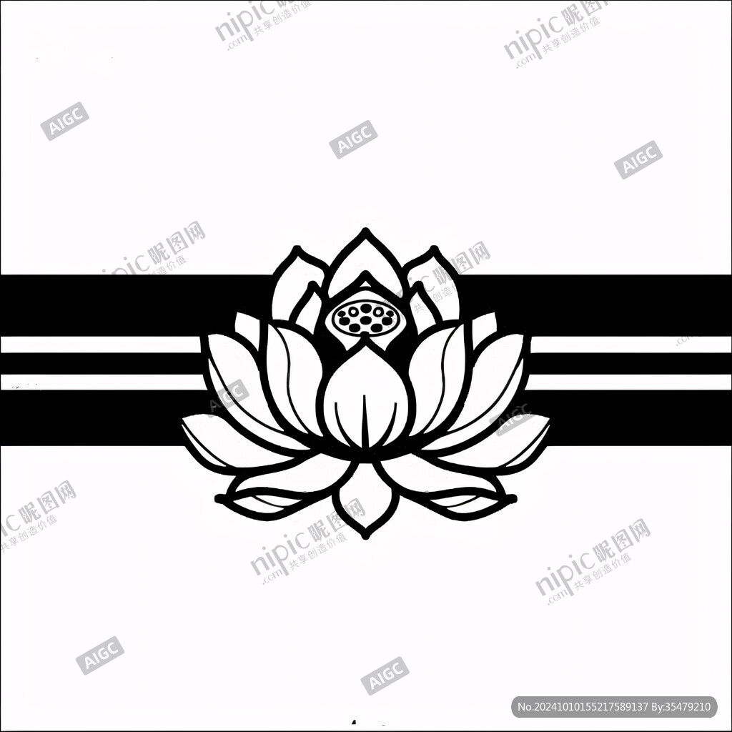 莲花中式标志