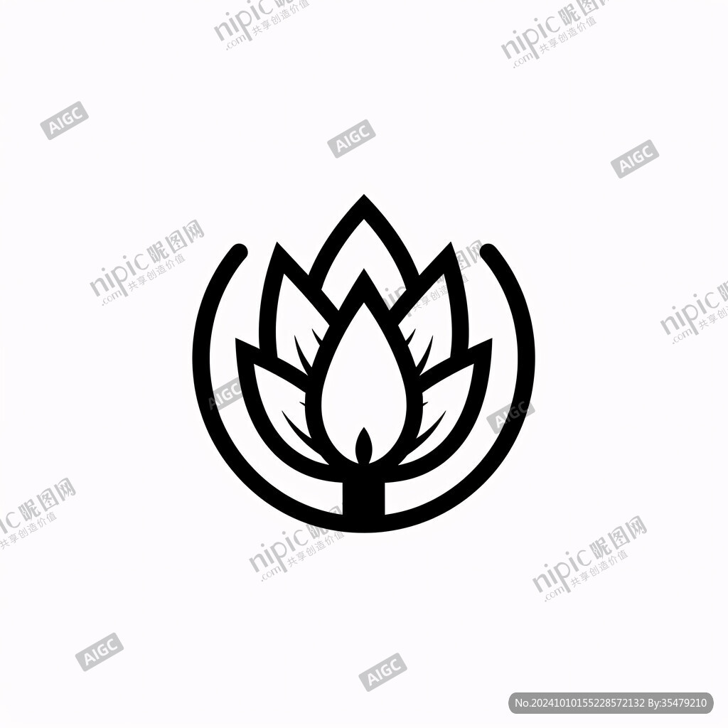 莲花香炉logo
