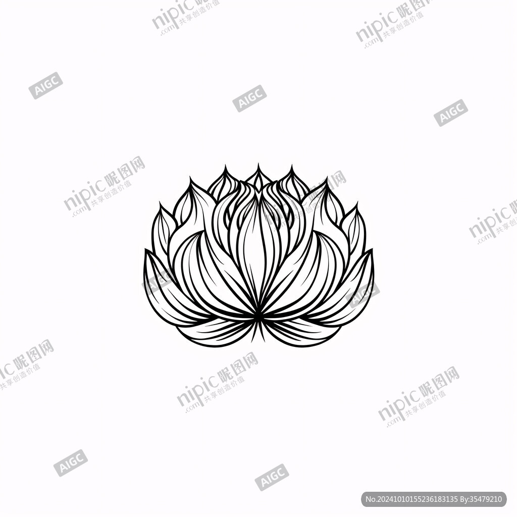 莲花创意图形