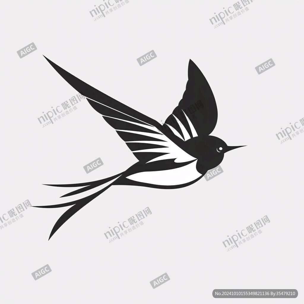 燕子标志设计