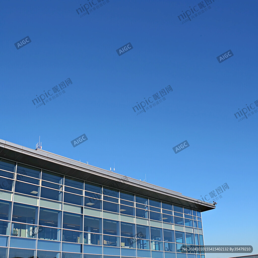 航站大厅外蓝天