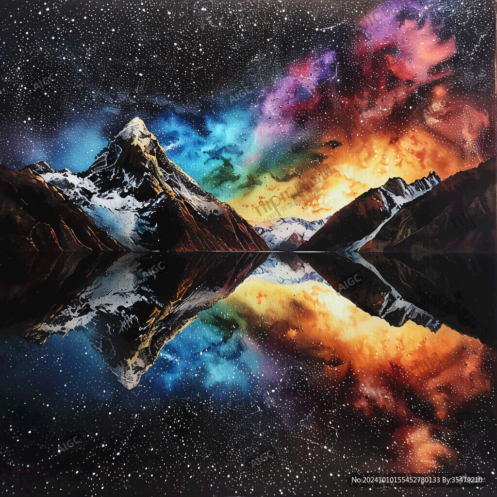 3d星空立体画