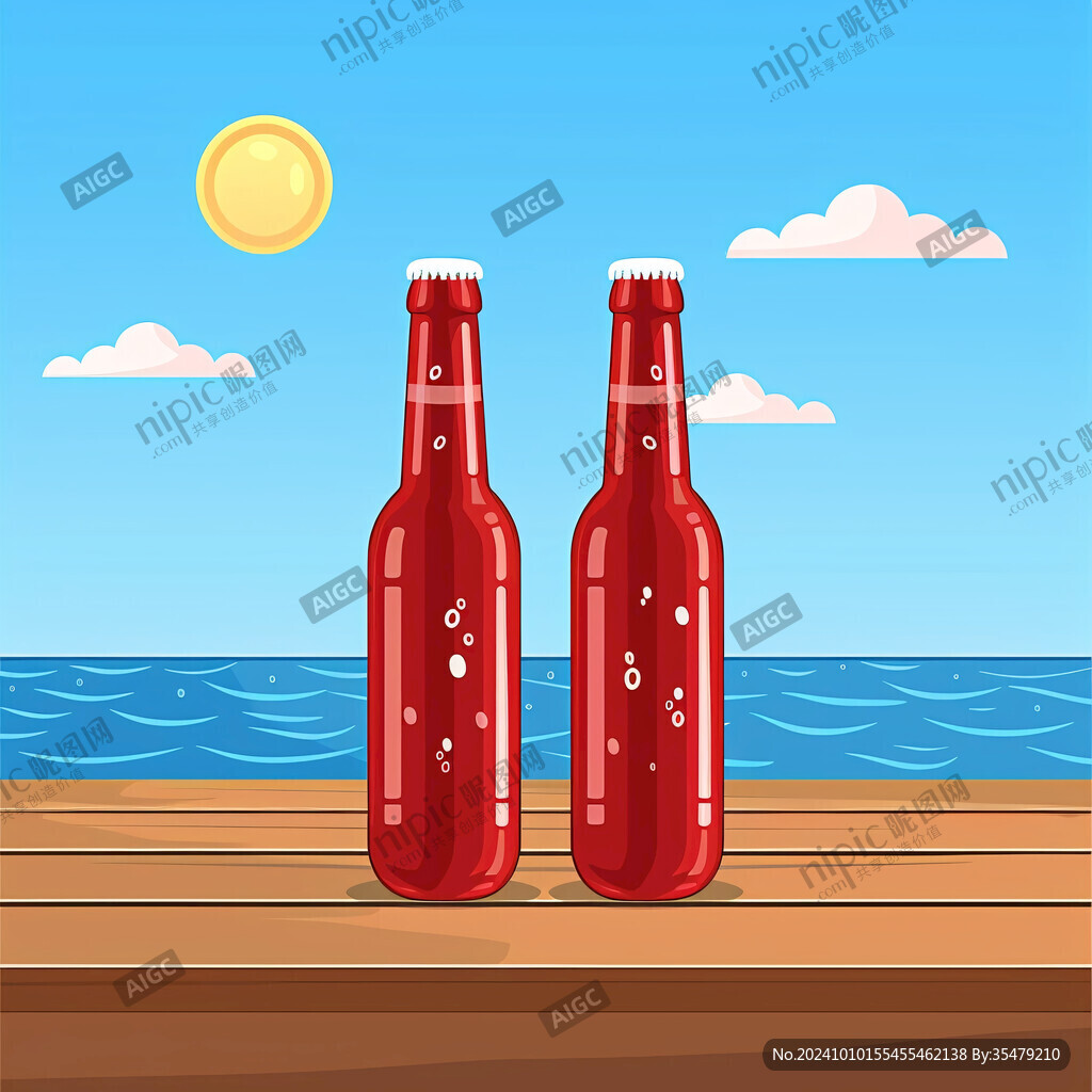 啤酒瓶卡通