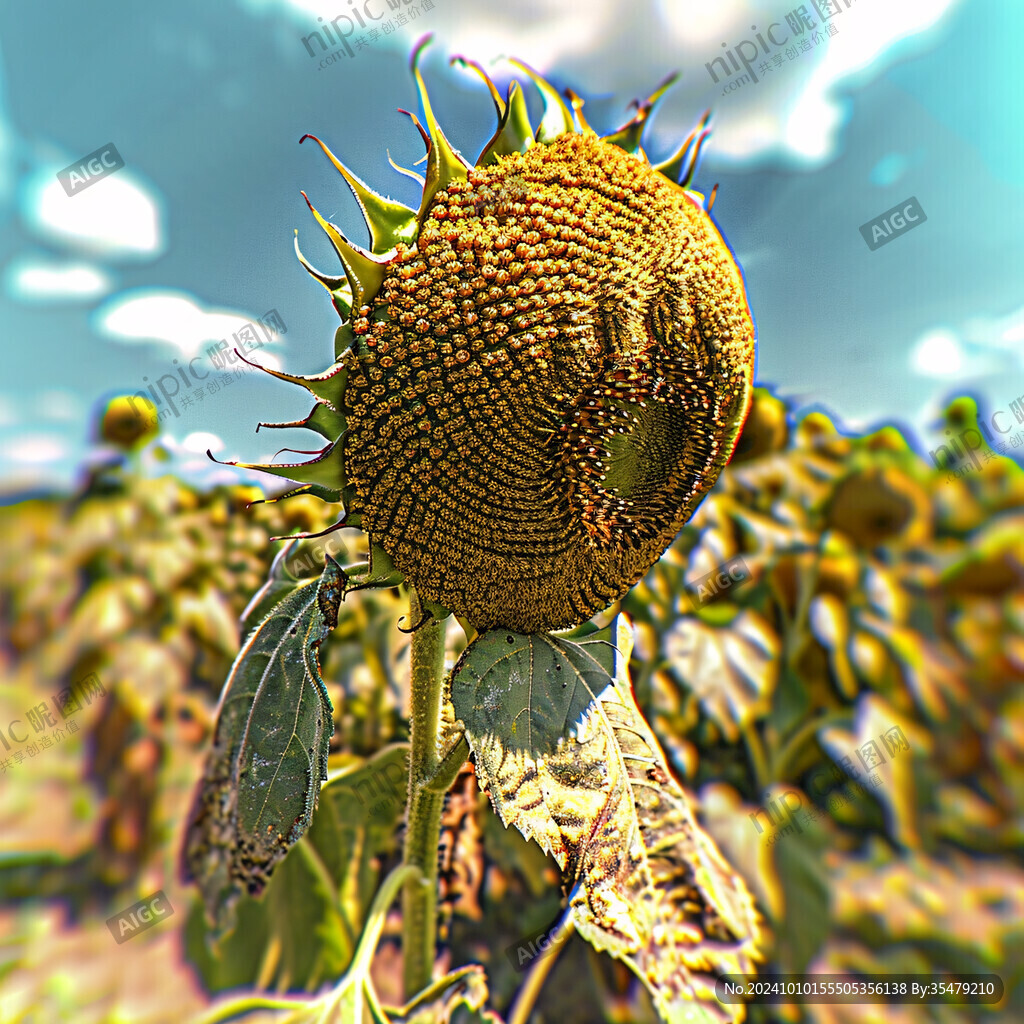 向日葵上的葵花子