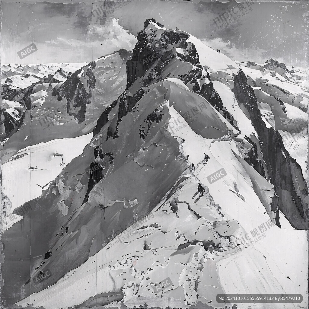 雪山原画
