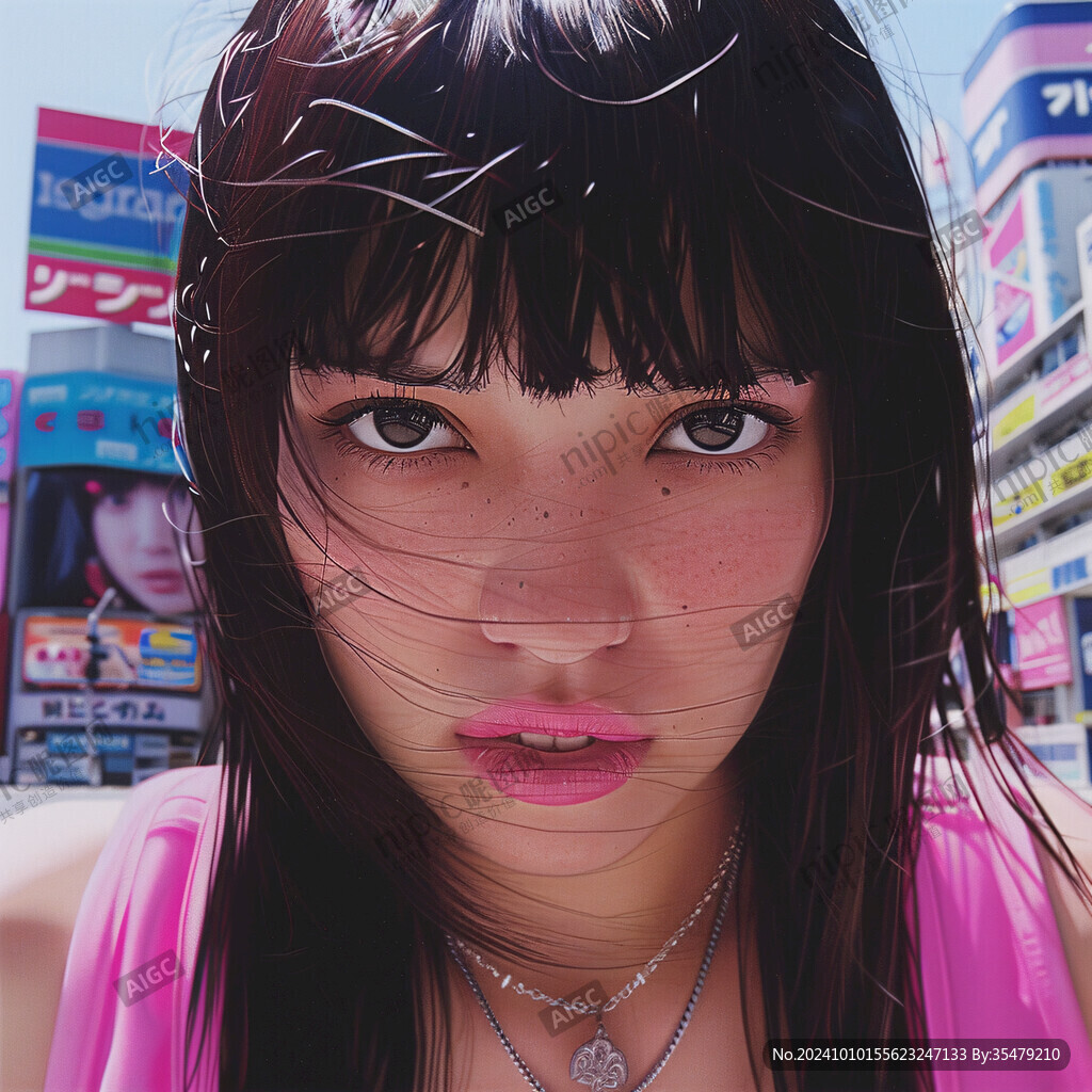 3d效果女孩