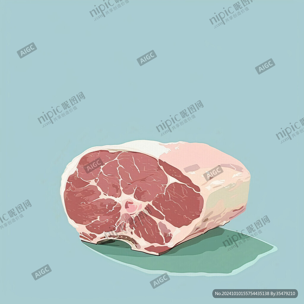 牛肉猪肉插画
