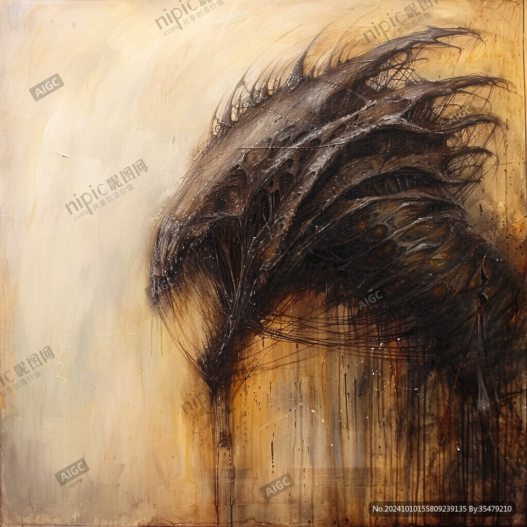 雄鹰抽象画
