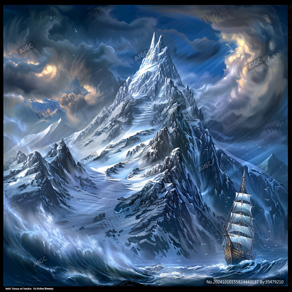 雪山原画