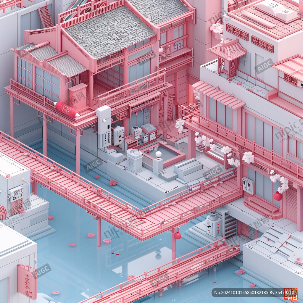 轴测插画
